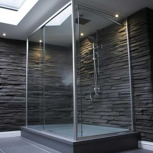 Sticlă pentru cabine de duș